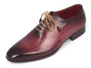 Paul Parkman (FREE Shipping) Men's Burgundy Wholecut Plain Toe Oxfords (ID