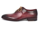 Paul Parkman (FREE Shipping) Men's Burgundy Wholecut Plain Toe Oxfords (ID