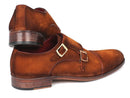 Paul Parkman (FREE Shipping) Men's Captoe Double Monkstrap Camel Suede (ID