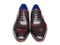 Paul Parkman (FREE Shipping) Men's Captoe Oxfords Black Purple Shoes (ID#074-PURP-BLK)-'--JadeMoghul Inc.