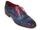 Paul Parkman (FREE Shipping) Men's Captoe Oxfords Blue & Parliament (ID