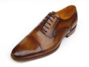 Paul Parkman (FREE Shipping) Men's Captoe Oxfords Brown Leather (ID