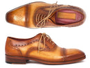 Paul Parkman (FREE Shipping) Men's Captoe Oxfords Tan Color (ID