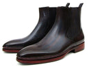 Paul Parkman (FREE Shipping) Men's Chelsea Boots Navy & Bordeaux (ID