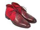Paul Parkman (FREE Shipping) Men's Chukka Boots Bordeaux Suede & Leather (ID