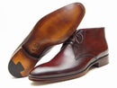 Paul Parkman (FREE Shipping) Men's Chukka Boots Brown & Bordeaux (ID