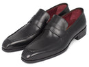 Paul Parkman (FREE Shipping) Men's Penny Loafers Black Calfskin (ID