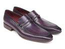 Paul Parkman (FREE Shipping) Men's Purple Loafers Handmade Slip-On Shoes (ID