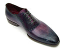 Paul Parkman (FREE Shipping) Men's Purple & Navy Medallion Toe Oxfords (ID