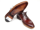 Paul Parkman (FREE Shipping) Men's Side Handsewn Split-toe Burgundy Oxfords (ID