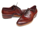 Paul Parkman (FREE Shipping) Men's Side Handsewn Split-toe Burgundy Oxfords (ID