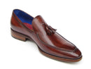 Paul Parkman (FREE Shipping) Men's Tassel Loafers Brown Leather Upper and Leather Sole (ID