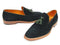 Paul Parkman (FREE Shipping) Men's Tassel Loafers Green Suede Shoes (ID#087-GREEN)-'--JadeMoghul Inc.