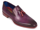 Paul Parkman (FREE Shipping) Men's Tassel Loafers Purple (ID