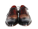 Paul Parkman (FREE Shipping) Men's Three Tone Wingtip Oxfords (ID