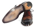 Paul Parkman (FREE Shipping) Men's Three Tone Wingtip Oxfords (ID