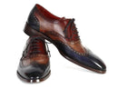 Paul Parkman (FREE Shipping) Men's Three Tone Wingtip Oxfords (ID