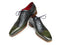 Paul Parkman (FREE Shipping) Men's Wingtip Oxford Floater Leather Green (ID#023-GREEN)-'--JadeMoghul Inc.