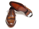 Paul Parkman (FREE Shipping) Men's Wingtip Oxford Goodyear Welted Tobacco (ID