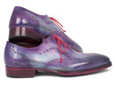 Paul Parkman (FREE Shipping) Men's Wingtip Oxfords Goodyear Welted Purple (ID