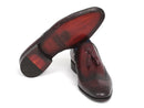 Paul Parkman (FREE Shipping) Men's Wingtip Tassel Loafers Bordeaux (ID