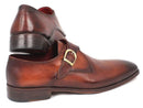 Paul Parkman (FREE Shipping) Monkstrap Dress Shoes Brown & Camel (ID