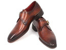 Paul Parkman (FREE Shipping) Monkstrap Dress Shoes Brown & Camel (ID