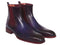 Paul Parkman (FREE Shipping) Navy & Purple Chelsea Boots (ID