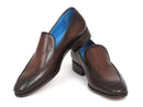 Paul Parkman (FREE Shipping) Perforated Leather Loafers Brown (ID