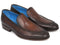 Paul Parkman (FREE Shipping) Perforated Leather Loafers Brown (ID#874-BRW)-'--JadeMoghul Inc.