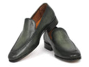 Paul Parkman (FREE Shipping) Perforated Leather Loafers Green (ID