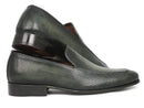 Paul Parkman (FREE Shipping) Perforated Leather Loafers Green (ID