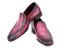 Paul Parkman (FREE Shipping) Perforated Leather Loafers Purple (ID