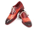 Paul Parkman (FREE Shipping) Reddish Camel Medallion Toe Oxfords (ID