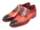 Paul Parkman (FREE Shipping) Reddish Camel Medallion Toe Oxfords (ID