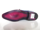 Paul Parkman (FREE Shipping) Sax Blue Genuine Ostrich Double Monkstraps (ID