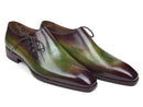 Paul Parkman (FREE Shipping) Side Lace Oxfords Green & Bordeaux (ID