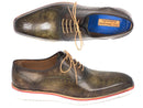 Paul Parkman (FREE Shipping) Smart Casual Oxford Shoes For Men Army Green (ID