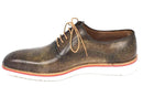 Paul Parkman (FREE Shipping) Smart Casual Oxford Shoes For Men Army Green (ID