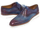 Paul Parkman (FREE Shipping) Smart Casual Oxford Shoes For Men Blue & Purple (ID