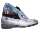 Paul Parkman (FREE Shipping) Tassel Loafers Lila Hand-Painted (ID