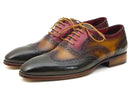 Paul Parkman (FREE Shipping) Three Tone Wingtip Oxfords (ID