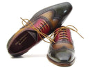 Paul Parkman (FREE Shipping) Three Tone Wingtip Oxfords (ID