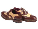 Paul Parkman (FREE Shipping) Triple Leather Sole Goodyear Welted Wingtip Brogues (ID