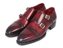 Paul Parkman (FREE Shipping) Triple Leather Sole Hand-Welted Cap Toe Monkstraps (ID