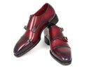 Paul Parkman (FREE Shipping) Triple Leather Sole Hand-Welted Cap Toe Monkstraps (ID