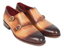 Paul Parkman (FREE Shipping) Two Tone Double Monkstrap Shoes (ID