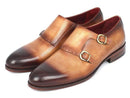 Paul Parkman (FREE Shipping) Two Tone Double Monkstrap Shoes (ID
