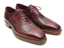 Paul Parkman (FREE Shipping) Wingtip Oxford Goodyear Welted Bordeaux & Camel (ID