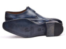 Paul Parkman (FREE Shipping) Wingtip Single Monkstraps Navy (ID